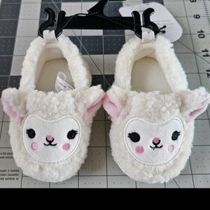 Adorable White Lamb Toddler Slippers